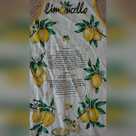 Limoncello Recipe Apron - Picture 3 of 10